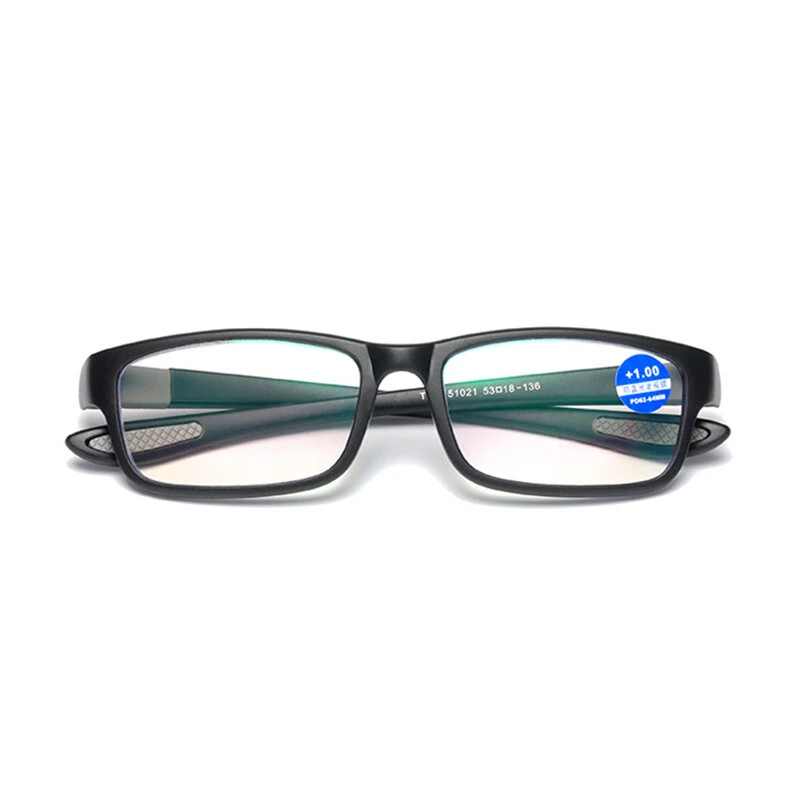 (image for) Ultralight Sports Reading Glasses Anti-blue Light Eyewear Glasses TR90 Frame Presbyopia Eyeglasses for Men Women
